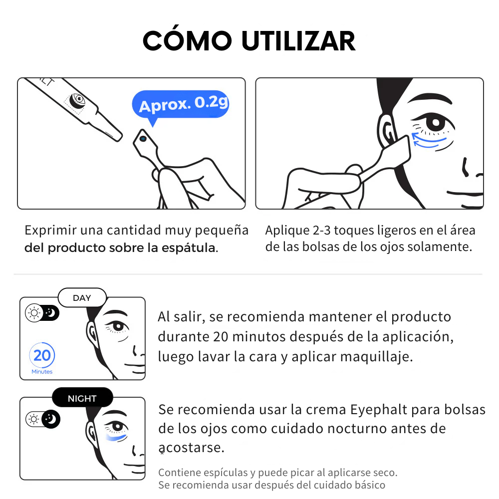 Dr. Melaxin™ Eyephalt Crema para eliminar bolsas ojeras