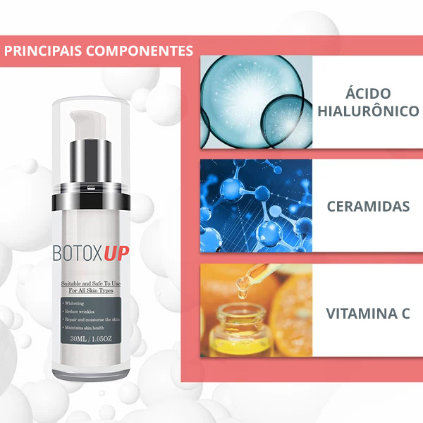 Suero antienvejecimiento Botox-UP™ Efecto Botox sin aguja + Aclarador de imperfecciones